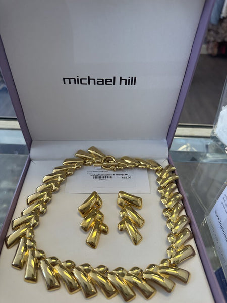 Michael hill neckless & earrings set