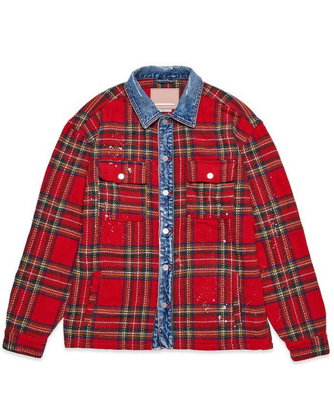 Heavy Flannel Shacket: XL