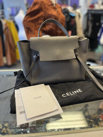 Celine Mini Belt Bag In Grained Calfskin