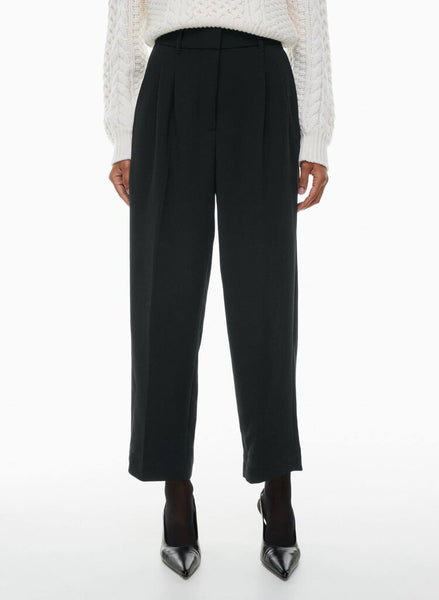 Wilfred Effortless Crop Tall Black Pants Size 8