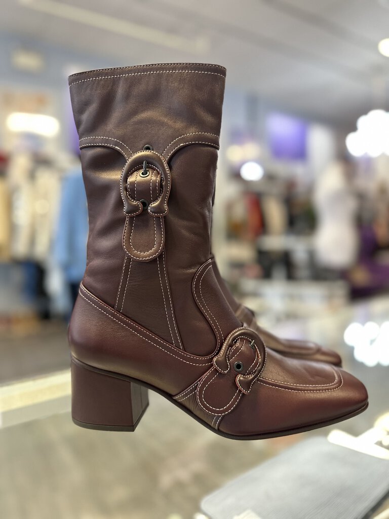 Coach Signature Buckle Boot